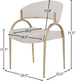 Privet - Dining Chair (Set of 2) - Gold Base