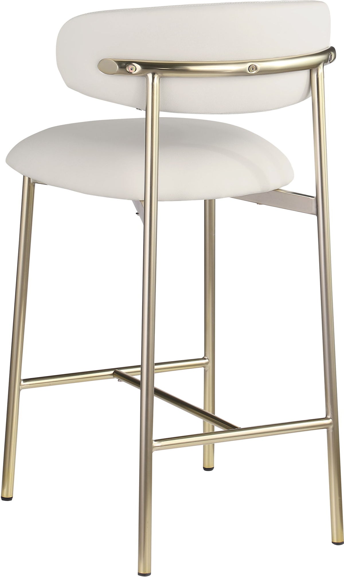Lupita - Counter Stool With Brushed Gold Frame (Set of 2)