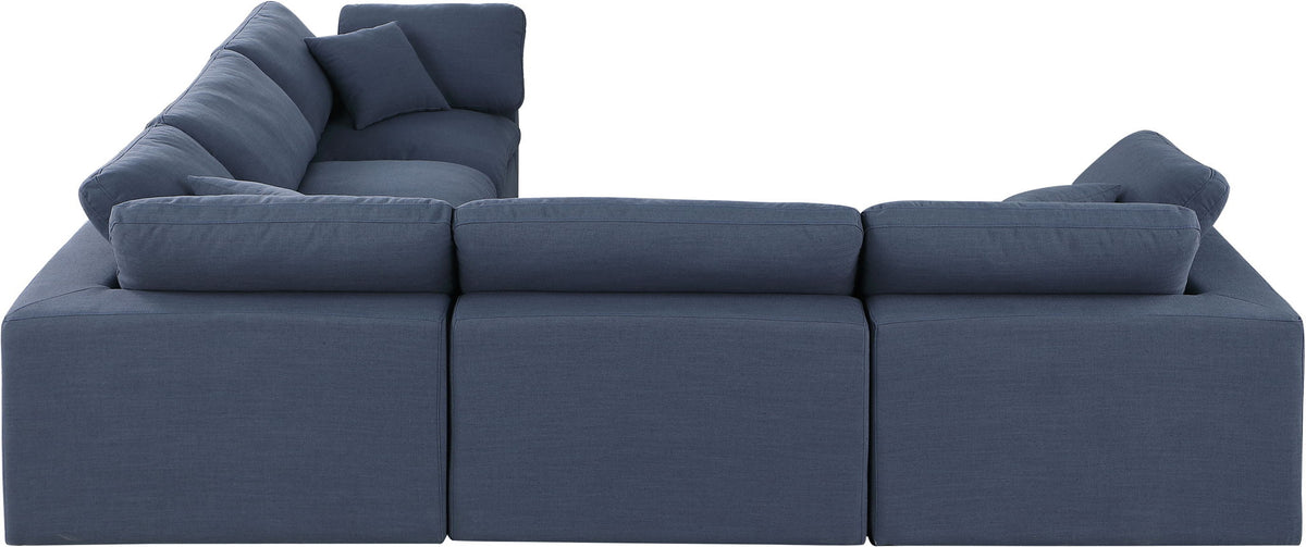 Comfy - 5 Piece Linen Modular Corner Sectional