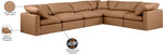 Indulge - Faux Leather 6 Piece Modular Corner Sectional