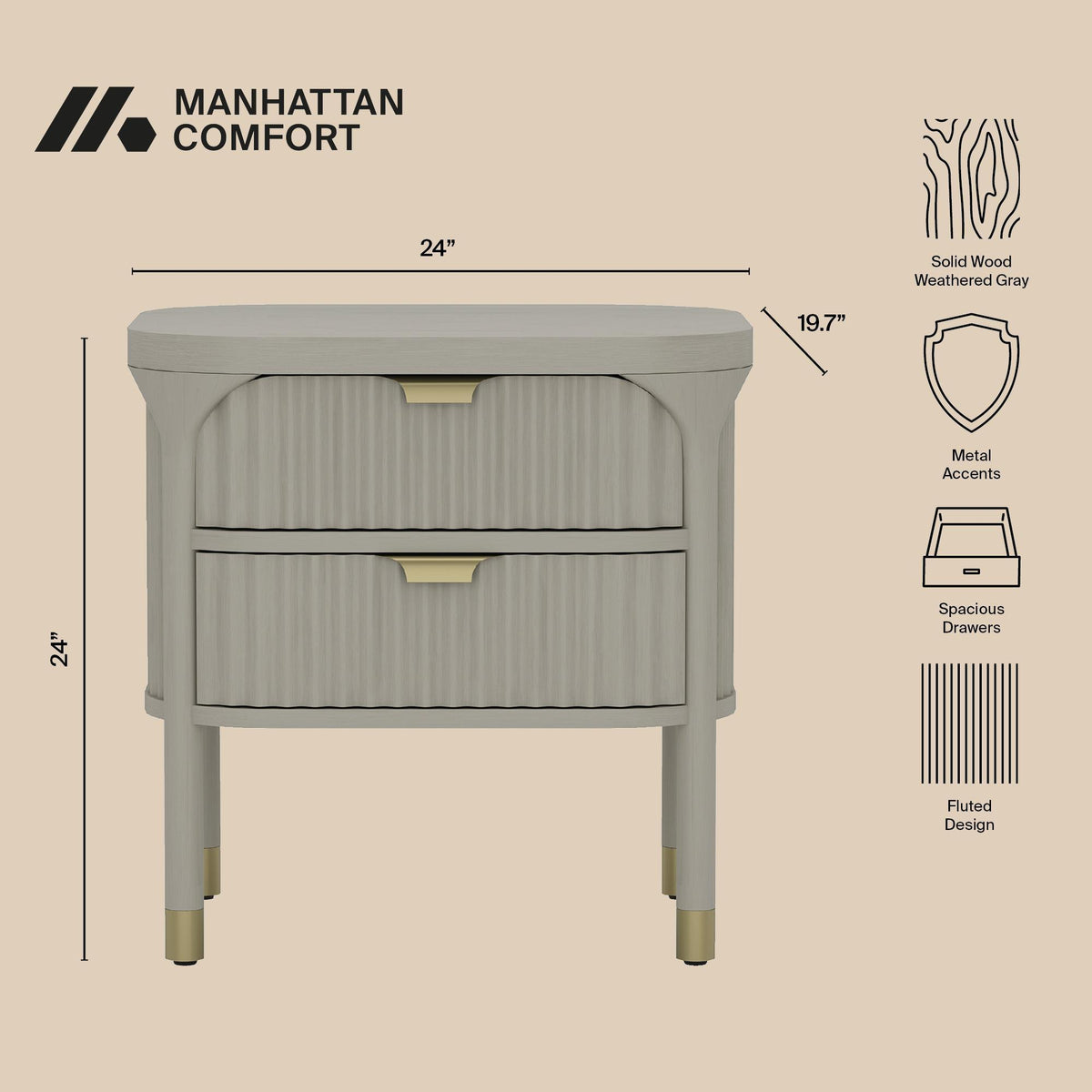 Manhattan Park - Nightstand