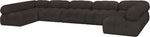 Ames - 7 Piece Boucle Fabric Modular Sectional
