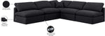 Indulge - Linen 5 Piece Modular Corner Armless Sectional