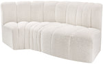 Arc - Boucle Fabric 3 Piece Modular L-Shaped Sofa