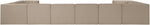 Rummi - Velvet Performance Fabric Upholstered 10 Piece Modular Sectional