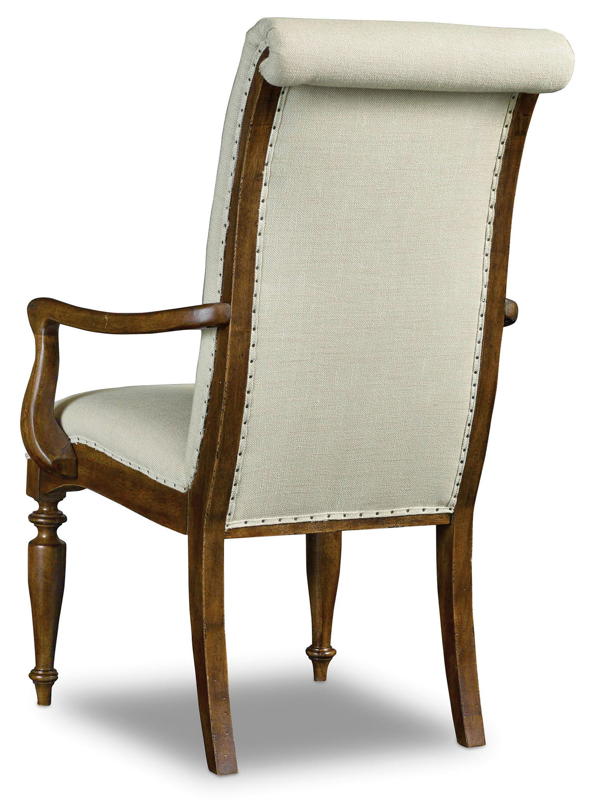 Archivist - Upholstered Arm Chair - Beige / Dark Brown