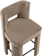 Zuno - Velvet Performance Fabric Upholstered Counter Stool (Set of 2)