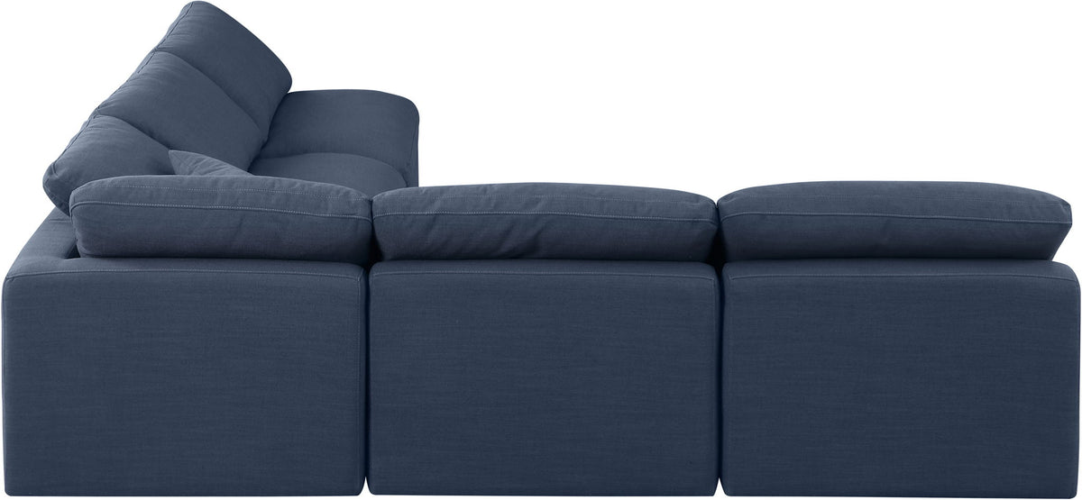 Indulge - Linen 5 Piece Modular Corner Armless Sectional