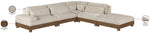 Turin - Chenille Fabric Upholstered Modular Sectional - Taupe
