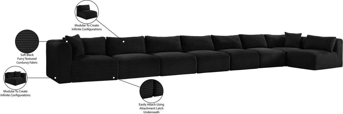 Shaggy - 8 Piece Modular Sectional