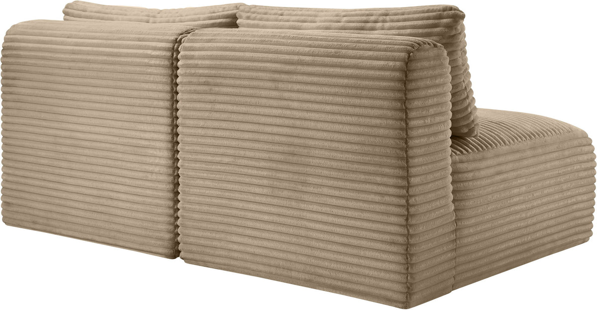 Shaggy - Fabric 2 Seat Modular Armless Sofa