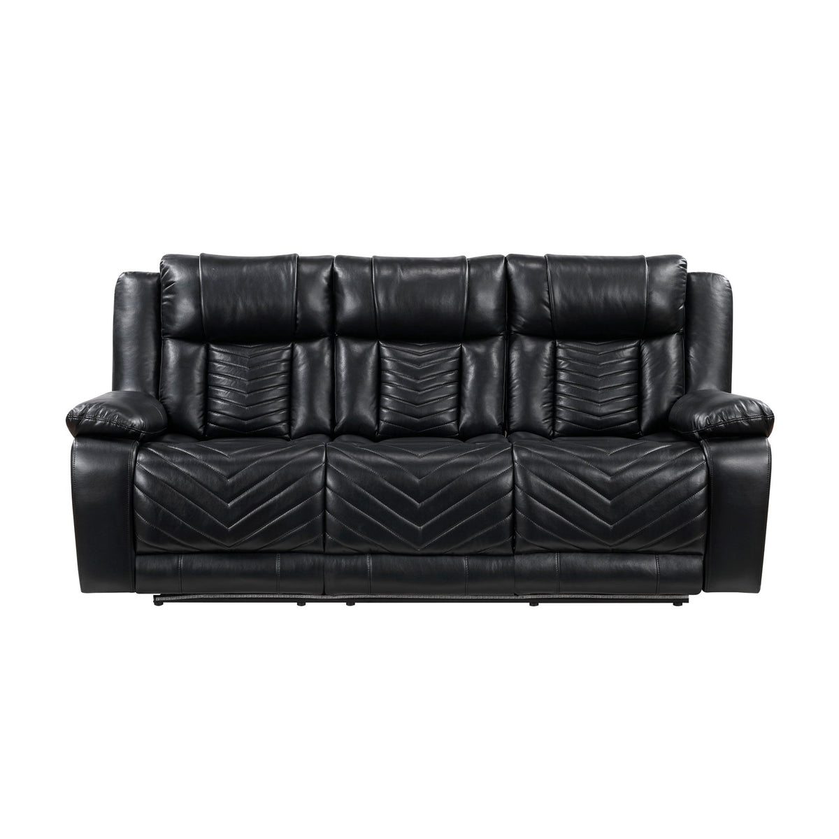 Glory Furniture - Sensa - Power Reclining Sofa With Table And LED Belt