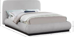 Rigby - Linen Bed With Black Base