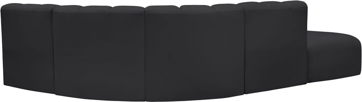 Arc - Faux Leather 5 Piece Corner Modular Sofa