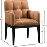 Adrian - Dining Arm Chair (Set of 2) - Black Legs