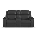 Ziggy - Power Reclining Loveseat With Console, Power Headrest, Lumbar, Heat & Massage