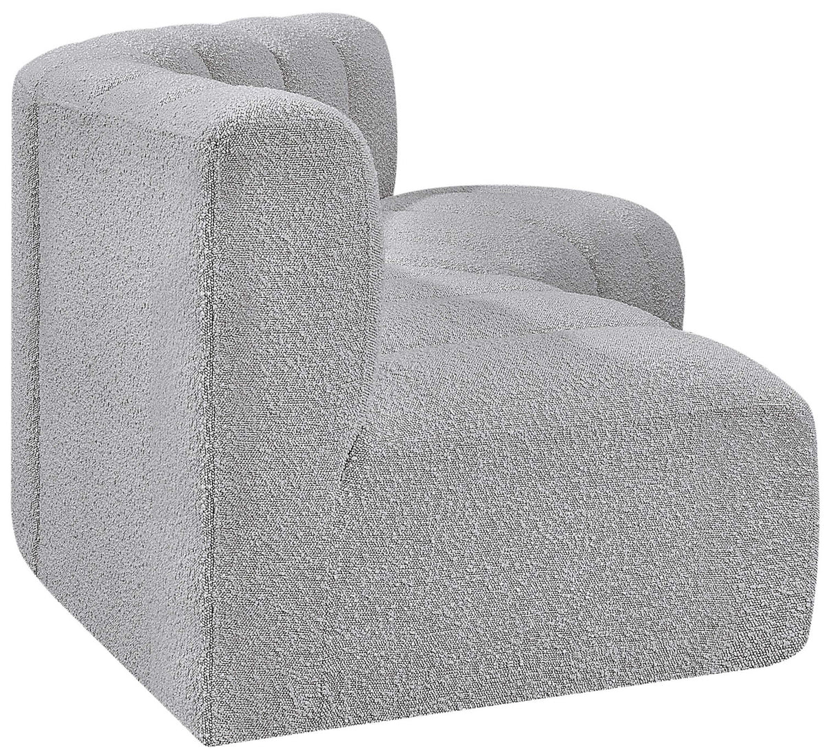 Arc - Boucle Fabric 3 Piece Modular Corner Sofa