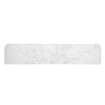 Clayten - Server With Marble Top & Fireplace - White & Espresso