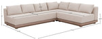 Solace - Olefin Performance Fabric 3 Piece Outdoor Patio Modular Sectional (Sofa, Loveseat & Corner Chair)