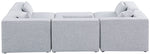 Cube - Linen 6 Piece Modular Sectional