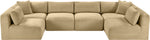 Shaggy - 6 Piece Modular U-Shaped Armless Sectional