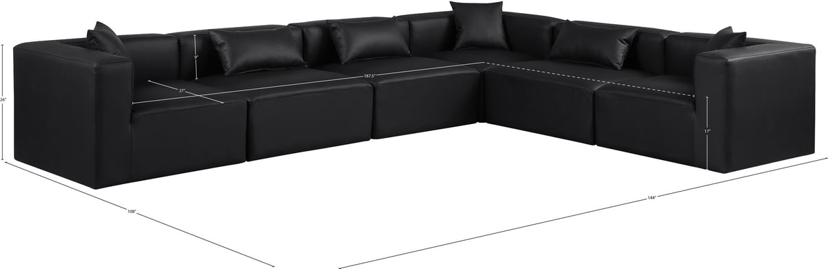 Cube - 6 Piece Modular Corner Sectional