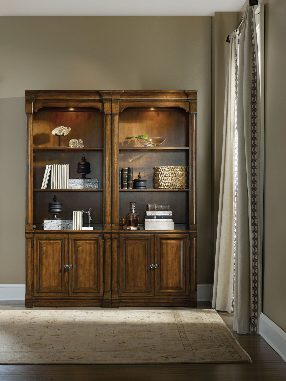 Tynecastle - Bunching Bookcase - Dark Brown