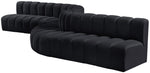 Arc - Velvet 8 Piece Curved Modular Sofa