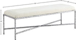 Valley - Bench With Silver Frame