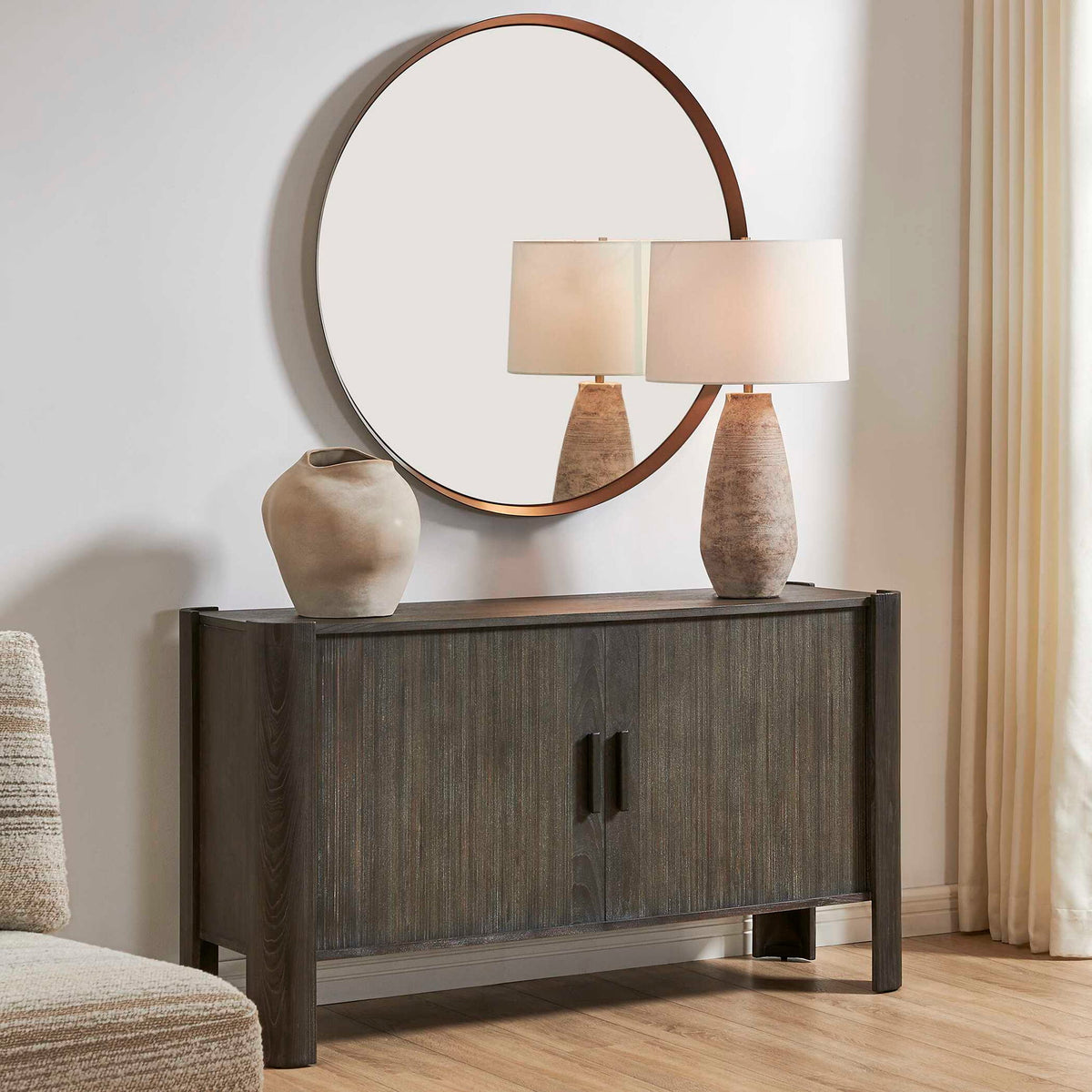 Drury - 2 Door Cabinet - Dark Gray
