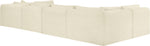 Shaggy - 6 Piece Modular U-Shaped Armless Sectional