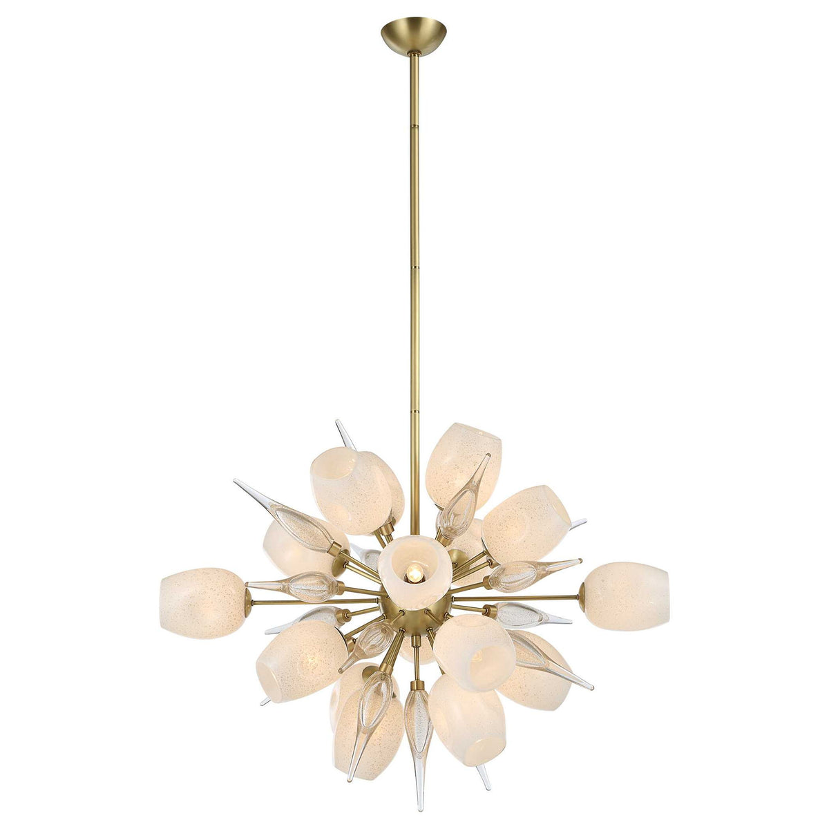 Casanova - Pendant - Bright Brass / White