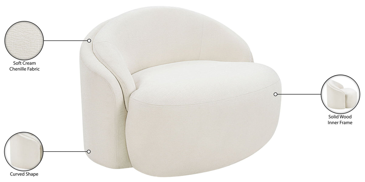 Caspian - Chenille Fabric Upholstered Chair