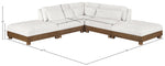Turin - Chenille Fabric Upholstered Modular Sectional - Cream