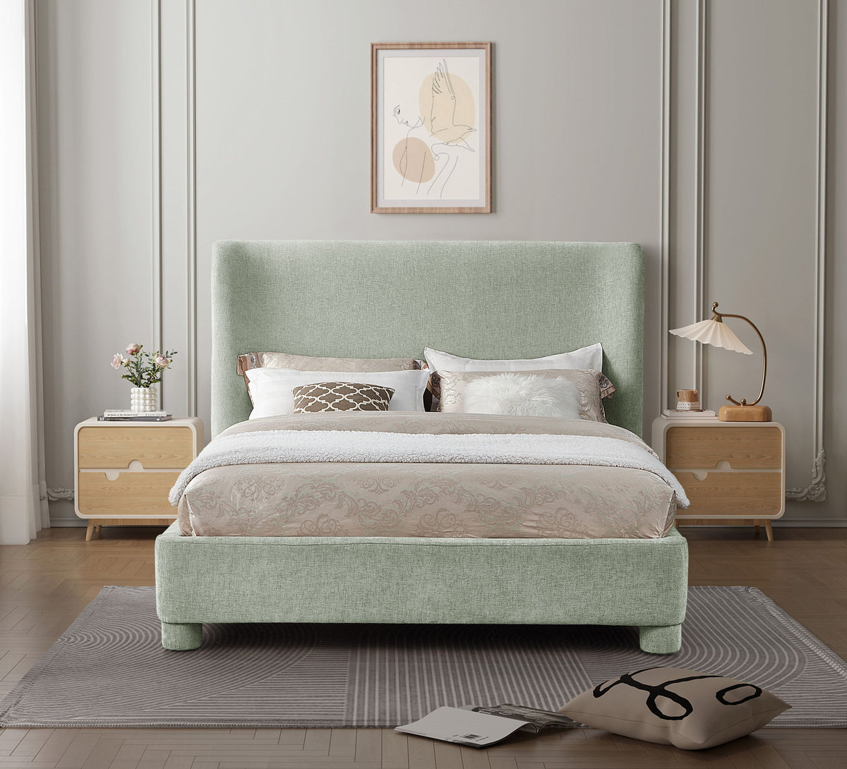 Penny - Chenille Fabric Bed