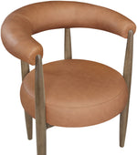 Sable - Vegan Leather Upholstered Dining Chair (Set of 2) - Brown Base