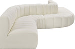 Arc - Faux Leather 8 Piece Curved Modular Sofa