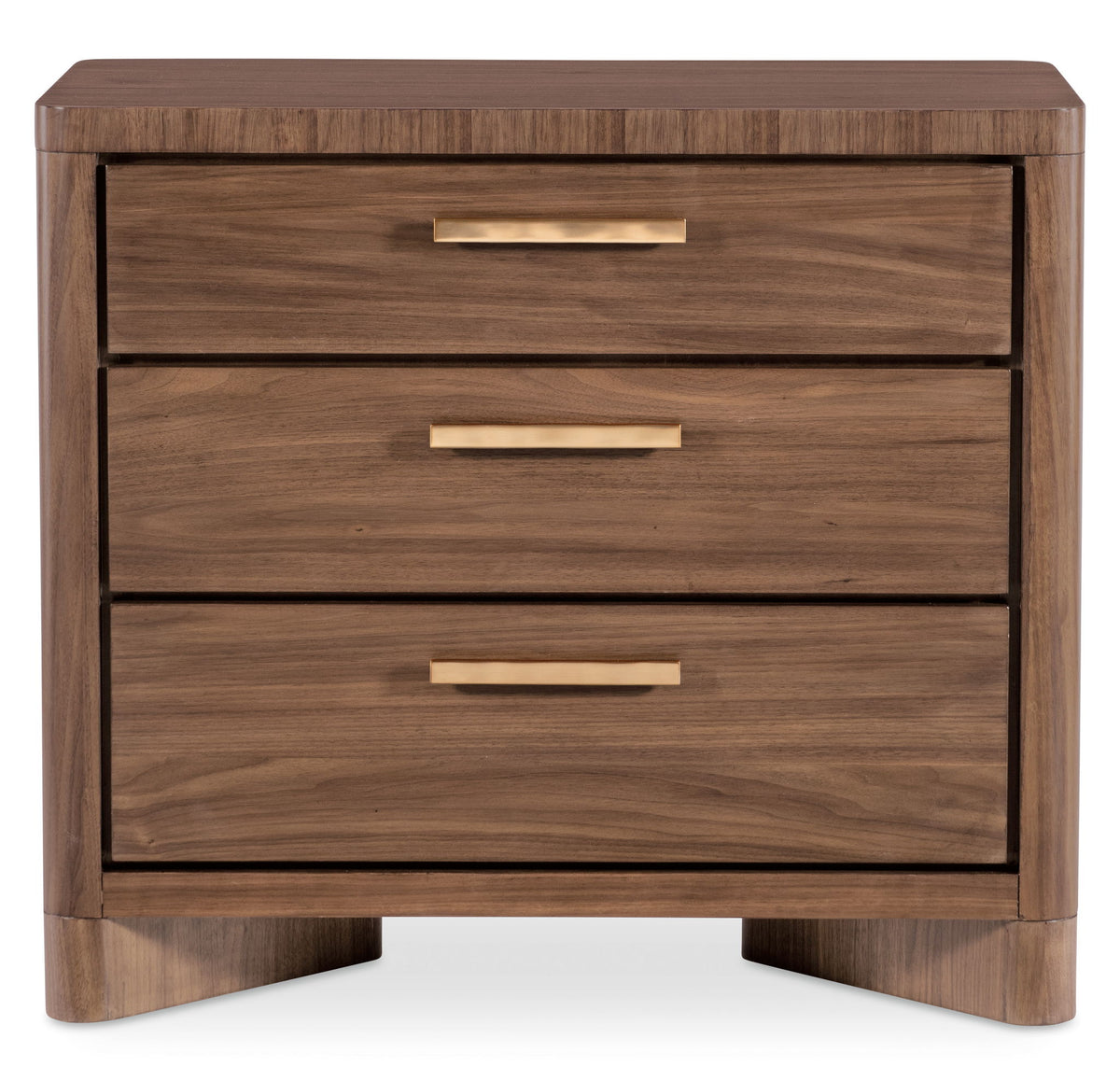 Eleana - Three Drawer Nightstand - Light Caramel