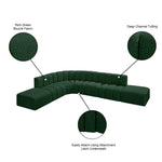 Arc - Boucle Fabric 7 Piece Corner Modular Sofa
