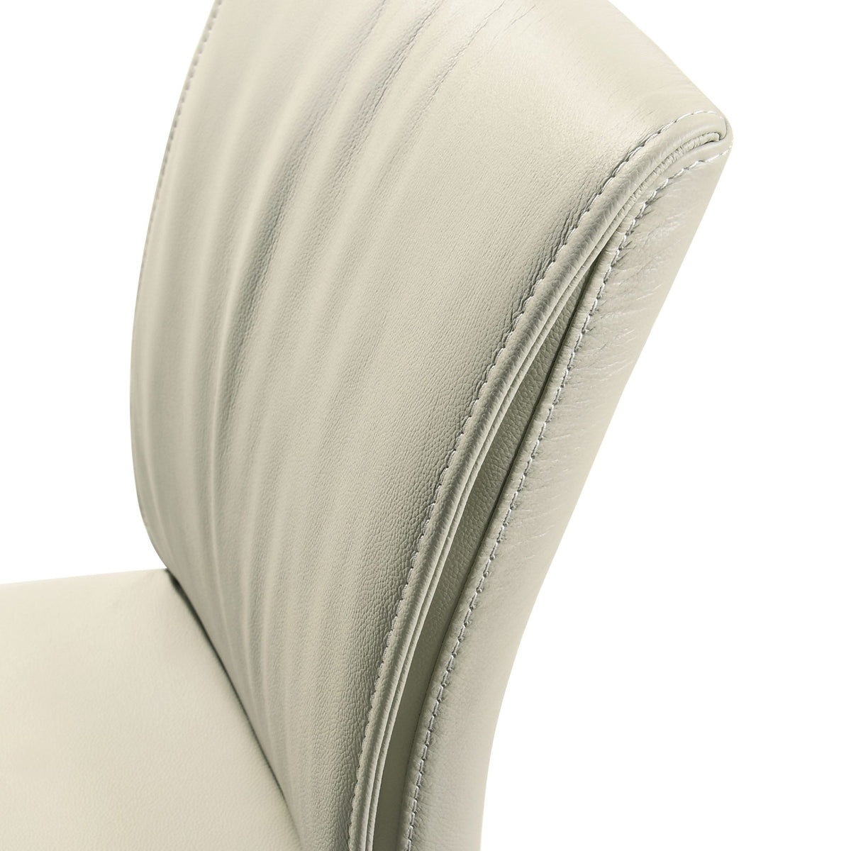Meriam - Full Back Top Grain Leather Upholstered Metal Dining Chairs (Set of 2)
