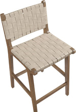 Entwine - Vegan Leather Upholstered Counter Stool - Painted Brown
