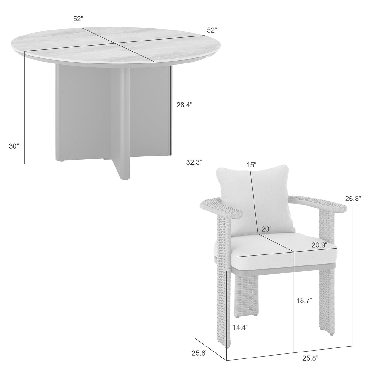 Ciela - Outdoor Round Dining Set