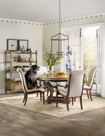 Archivist - Upholstered Arm Chair - Beige / Dark Brown