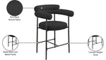 Blake - Counter Stool With Black Base (Set of 2)