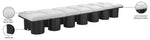 Pavilion - 14 Piece Modular Bench With Black Base