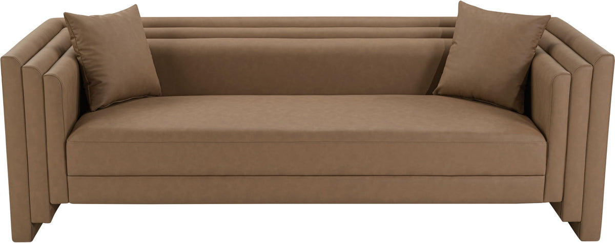 Everett - Vegan Leather Upholstered Sofa
