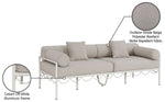 Portofino - Resilient Water Repellent Fabric 85.75" Upholstered Outdoor Patio Sofa