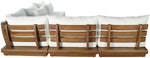 Mirella - 5 Piece Water Resistant Fabric Upholstered Outdoor Patio Modular Sectional