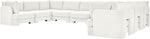 Hammond - Velvet Performance Fabric Upholstered 9 Piece Sectional