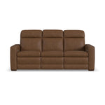 Dutch - Power Reclining Sofa With Console, Power Headrest, & Lumbar